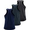 image:imageNELEUS Mens 3 Pack Running Tank Top Dry Fit YBack Athletic Workout Tank Tops5069 Grey BlackSlate GrayNavy 3 Pack