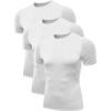 image:imageNELEUS Mens 3 or 4 Pack Workout Athletic Compression Shirts5011 3 Pack White