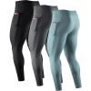 image:imageNELEUS Mens Compression Baselayer Running Tights Gym Leggings with Pockets6109 BlackGreyGreygreen 3 Pack