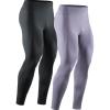 image:imageNELEUS Mens Dry Fit Compression Pants Workout Running Leggings6107 BlackPurple 2 Pack