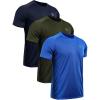 image:imageNELEUS Mens Dry Fit Mesh Athletic Shirts5033 3 Packblue olive Green navy Blue