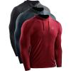 image:imageNELEUS Mens Soft TShirt5071 Dark GreySlate GreyRed 3 Pack