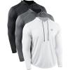 image:imageNELEUS Mens Soft TShirt5147 BlackGreyWhite 3 Pack