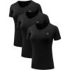 image:imageNELEUS Womens 3 Pack Compression Workout Athletic Shirt8016 BlackBlackBlack  3 Pack