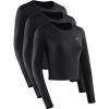 image:imageNELEUS Womens 3 Pack Compression Workout Athletic ShirtBlackBlackBlack  Long Sleeve