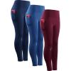 image:imageNELEUS Womens Yoga Pant Tummy Control High Waist Running Leggings with Pocket9048 3 Pack redDenim BlueNavy