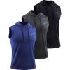 image:imageNeleus Mens Workout Tank Tops 3 Pack Sleeveless Running Shirts with Hoodie5098 BlackGreyBlue 3 Pack