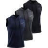 image:imageNeleus Mens Workout Tank Tops 3 Pack Sleeveless Running Shirts with Hoodie5098 BlackGreyNavy Blue 3 Pack