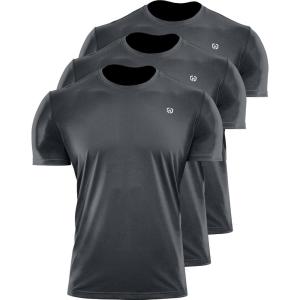 image:imageNELEUS Mens Dry Fit Athletic Running Shirt5017 Dark GreyDark GreyDark Grey