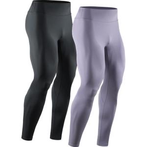 image:imageNELEUS Mens Dry Fit Compression Pants Workout Running Leggings6107 BlackPurple 2 Pack