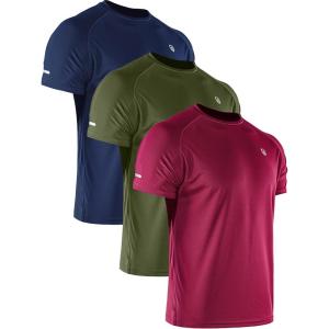 image:imageNELEUS Mens Dry Fit Mesh Athletic Shirts5016 RedOlive GreenNavy Blue