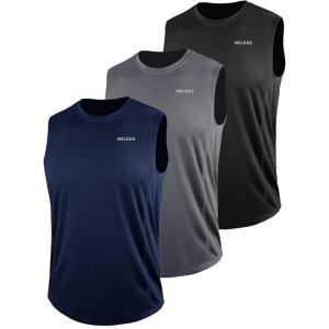image:imageNELEUS Mens Dry Fit Workout Running Muscle Tank Top5042 BlackGreyNavy Blue