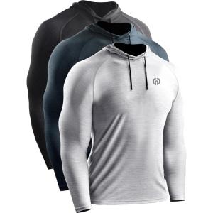 image:imageNELEUS Mens Soft TShirt5071 Dark GreyLight GreySlate Grey 3 Pack