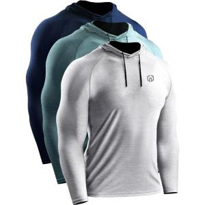 image:imageNELEUS Mens Soft TShirt5071 NavyLight GreyLight Green 3 Pack