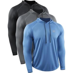 image:imageNELEUS Mens Soft TShirt5147 BlackGreyBlue 3 Pack