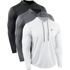 image:imageNELEUS Mens Soft TShirt5147 BlackGreyWhite 3 Pack