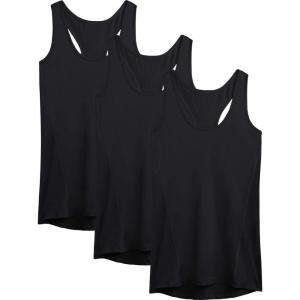 image:imageNELEUS Womens Workout Tank Top Racerback Yoga Tanks Athletic Gym Shirts06 BlackBlackBlack 3 Pack