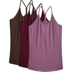 image:imageNELEUS Womens Workout Tank Top Racerback Yoga Tanks Athletic Gym Shirts8057 Rosy BrownCoffeeBurgundy 3 Pack