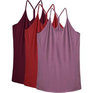 image:imageNELEUS Womens Workout Tank Top Racerback Yoga Tanks Athletic Gym Shirts8057 Rosy BrownRedBurgundy 3 Pack