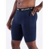 image:imageNELEUS Mens 3 Pack Running Compression Shorts with Pockets6082 BlackGreyNavy Blue 3 Pack