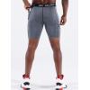 image:imageNELEUS Mens 3 Pack Running Compression Shorts with Pockets6082 BlackGreyRed 3 Pack