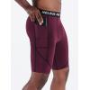 image:imageNELEUS Mens 3 Pack Running Compression Shorts with Pockets6082 BlackGreyRed 3 Pack