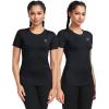 image:imageNELEUS Womens 3 Pack Athletic Running Shirt Workout Compression Shirts8017 BlackBlackBlack