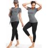 image:imageNELEUS Womens 3 Pack Athletic Running Shirt Workout Compression Shirts8017 BlackGreyBurgundy