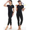 image:imageNELEUS Womens 3 Pack Athletic Running Shirt Workout Compression Shirts8017 BlackGreyWhite