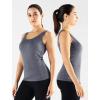 image:imageNELEUS Womens 3 Pack Compression Tank Top Support Yoga Bra with Cups Athletic Running Shirts8087 BlackGreyBlue