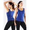 image:imageNELEUS Womens 3 Pack Compression Tank Top Support Yoga Bra with Cups Athletic Running Shirts8087 BlackGreyBlue