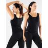image:imageNELEUS Womens 3 Pack Compression Tank Top Support Yoga Bra with Cups Athletic Running Shirts8087 BlackGreyWhite