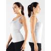 image:imageNELEUS Womens 3 Pack Compression Tank Top Support Yoga Bra with Cups Athletic Running Shirts8087 BlackGreyWhite