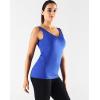 image:imageNELEUS Womens 3 Pack Compression Tank Top Support Yoga Bra with Cups Athletic Running Shirts8199 BlackGreyBlue
