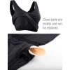 image:imageNELEUS Womens 3 Pack Compression Tank Top Support Yoga Bra with Removable Cups Athletic Running Shirts8199BlackGreyWhiteM