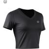 image:imageNELEUS Womens 3 Pack Compression Workout Athletic ShirtVneck BlackBlackBlack  3 Pack