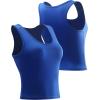 image:imageNELEUS Womens Running Crop Tank Tops Dry Fit Workout Athletic Crop Shirts Pack of 38080 BlackBlueWhite 3 Pack