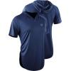 image:imageNELEUS Womens Running Hooded Athletic Shirt 3 Pack8104 BlackGreyNavy Blue 3 Pack