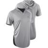image:imageNELEUS Womens Running Hooded Athletic Shirt 3 Pack8104 BlackGreyWhite 3 Pack