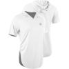 image:imageNELEUS Womens Running Hooded Athletic Shirt 3 Pack8104 BlackGreyWhite 3 Pack