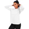 image:imageNELEUS Womens Sun Protection Running Shirts Workout Athletic Shirts with Hoods2651 BlackGreyWhite 3 Pack