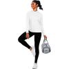 image:imageNELEUS Womens Sun Protection Running Shirts Workout Athletic Shirts with Hoods2651 BlackGreyWhite 3 Pack