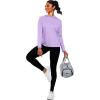image:imageNELEUS Womens Sun Protection Running Shirts Workout Athletic Shirts with Hoods2651 Navy BlueBluePurple 3 Pack