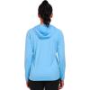 image:imageNELEUS Womens Sun Protection Running Shirts Workout Athletic Shirts with Hoods2651 Navy BlueBluePurple 3 Pack