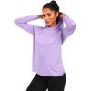 image:imageNELEUS Womens Sun Protection Running Shirts Workout Athletic Shirts with Hoods2651 Navy BlueBluePurple 3 Pack