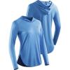 image:imageNELEUS Womens Sun Protection Running Shirts Workout Athletic Shirts with Hoods8090 BlackGreyBlue 3 Pack