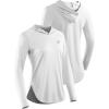 image:imageNELEUS Womens Sun Protection Running Shirts Workout Athletic Shirts with Hoods8090 BlackGreyWhite 3 Pack
