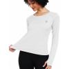 image:imageNELEUS Womens UPF 50 Long Sleeve Shirt Workout Running Tops Hiking8502 BlackBlueWhite 3 Pack