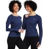 image:imageNELEUS Womens UPF 50 Long Sleeve Shirt Workout Running Tops Hiking8502 BlackGreyWhite 3 Pack