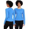 image:imageNELEUS Womens UPF 50 Long Sleeve Shirt Workout Running Tops Hiking8502 BlackNavy BlueBlue 3 Pack